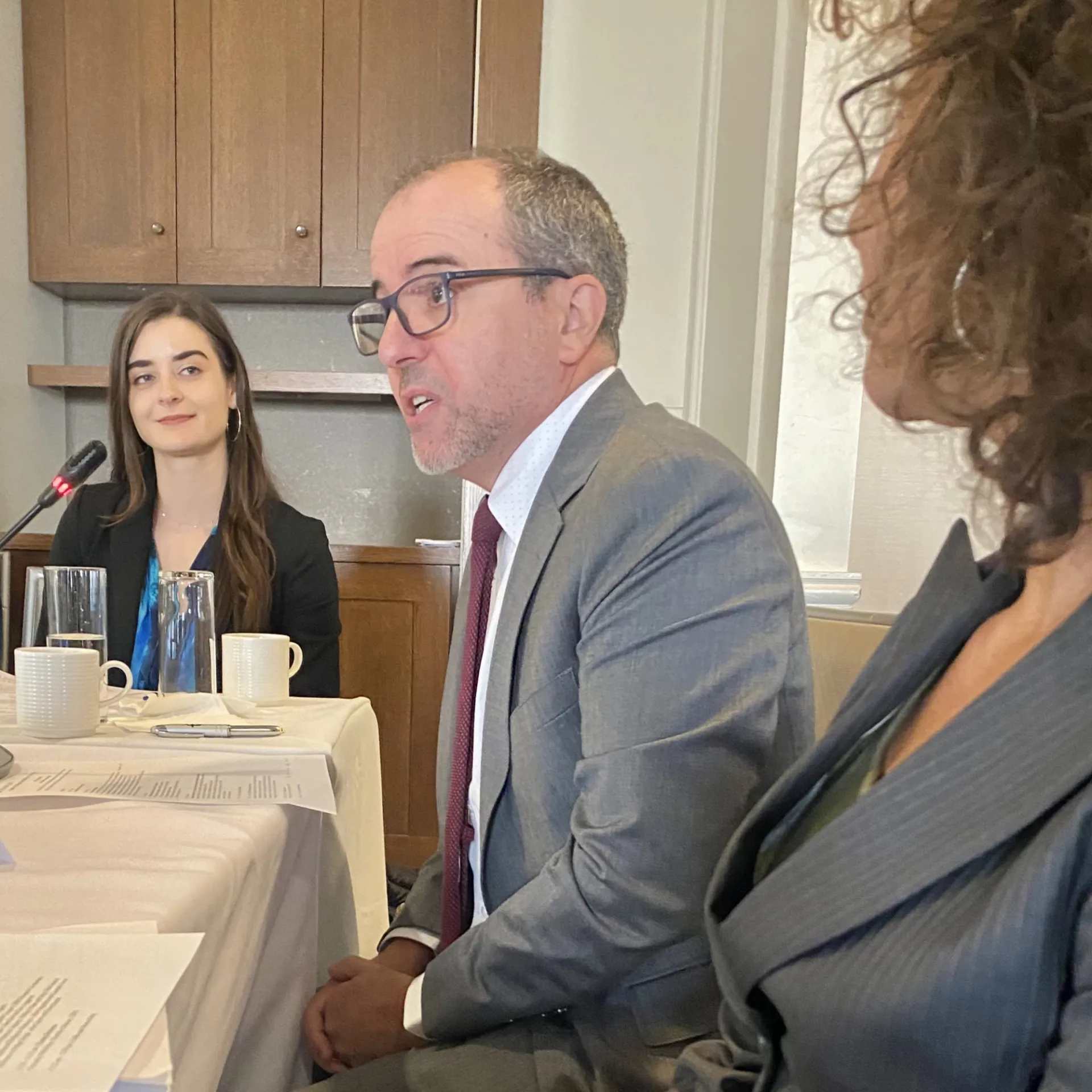 CBIPS Advisory Board C0-Chair with Deputy Mayor Meera Joshi (foreground) and STV Sustainability Director Lauren Alger.