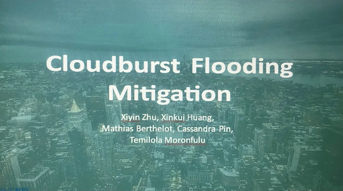 Cloudburst Flooding Mitigation