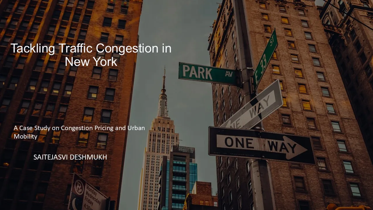 Tackling Traffic Congestion in NY
