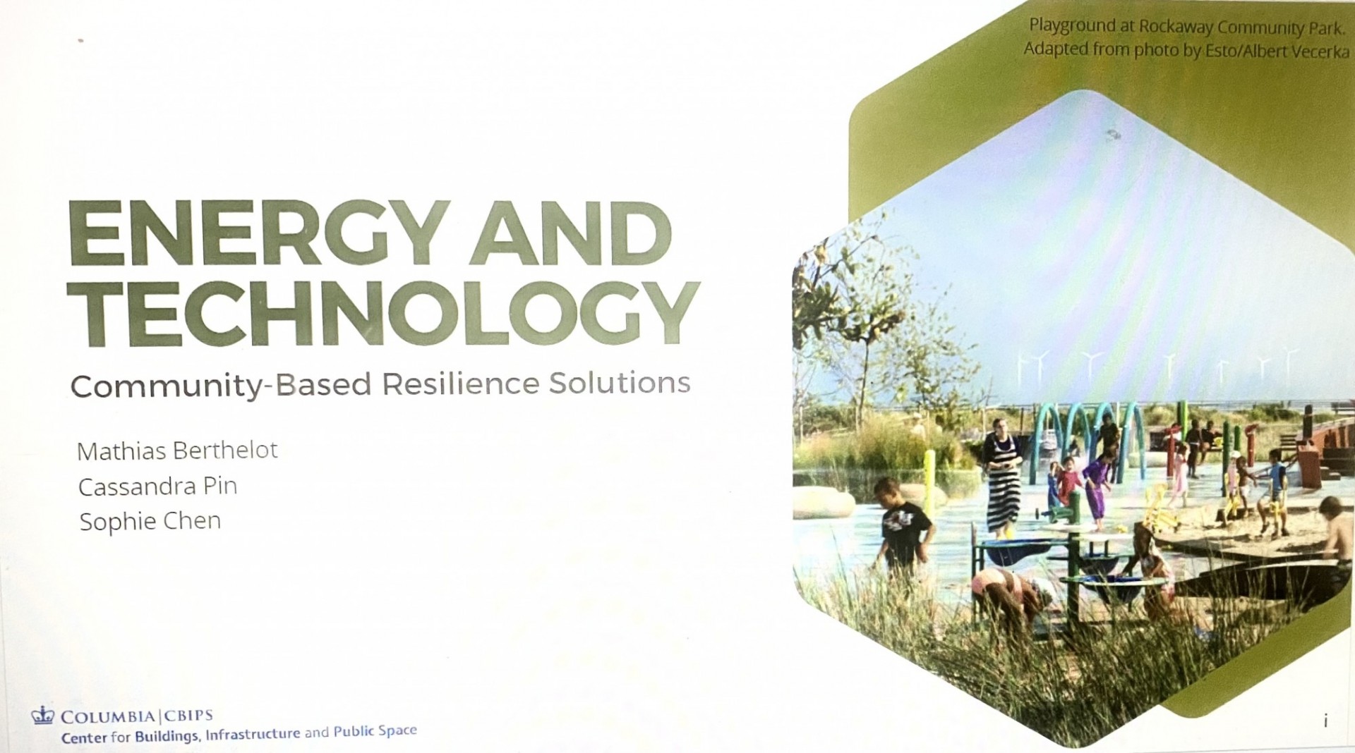 Energy and Technology - Final Presentation
