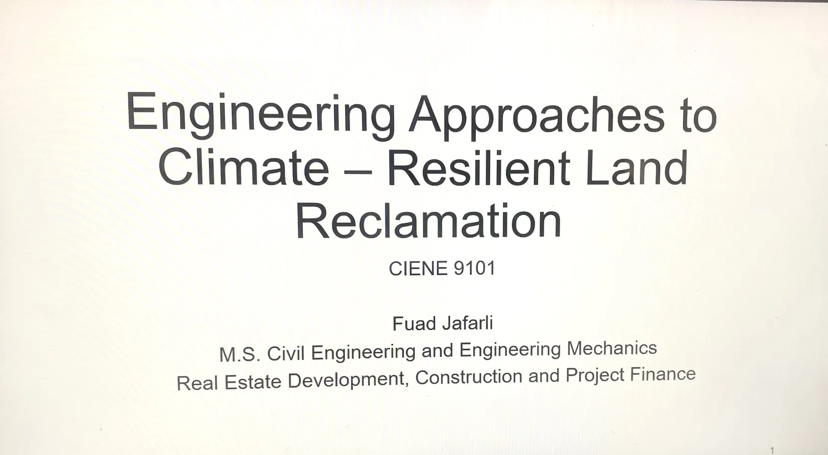 Climate-Resilient Land Reclamation