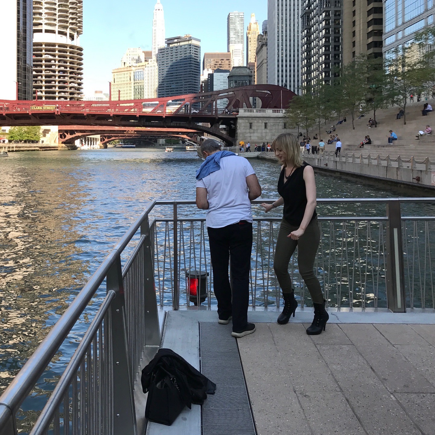 Chicago Riverwalk by Ross Barney Architects